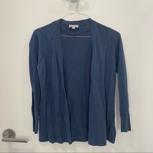 Blue cardigan
